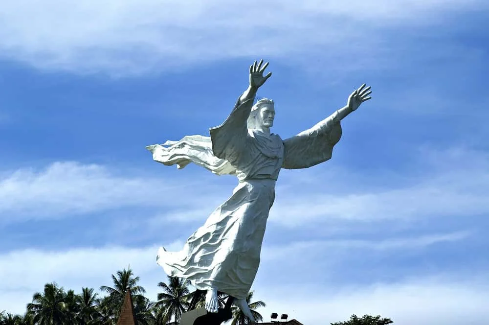 Statue of Christ's Blessing in Manado, North Sulawesi