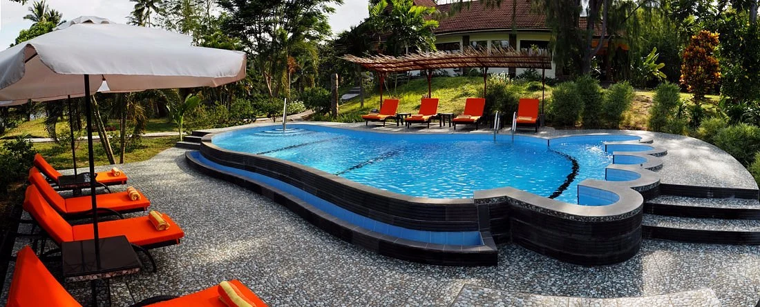 Pool at Black Sand Dive Retreat Lembeh, North Sulawesi