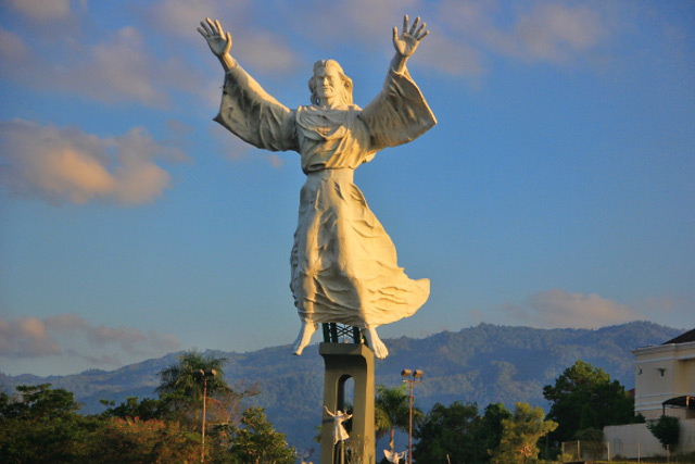 Statue of Christ's Blessing in Manado, North Sulawesi